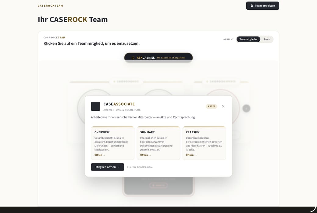 CASEROCKAI Plattform — CASEASSOCIATE